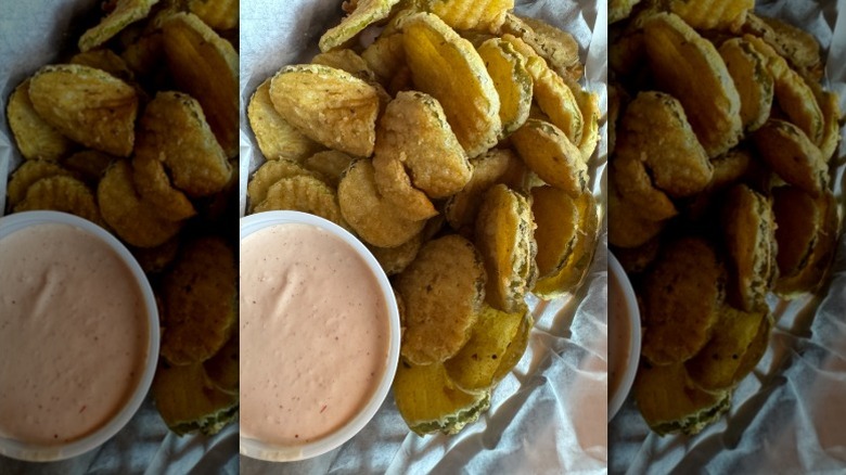 The fried pickles from Texas Roadhouse