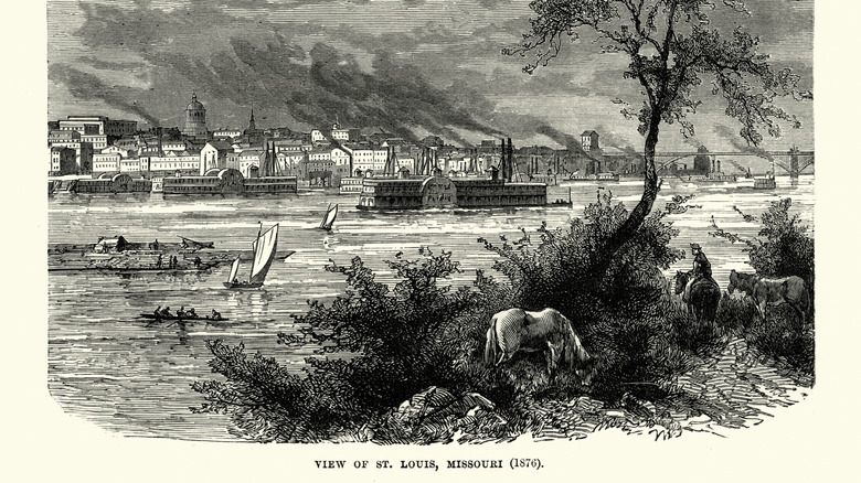 19th Century illustration of St. Louis