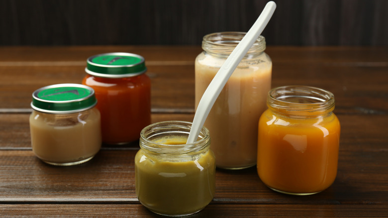 jars of baby food
