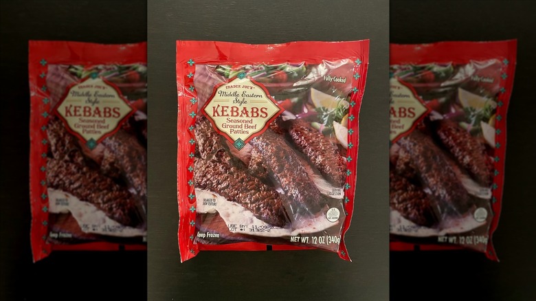 Package of Trader Joe's Middle Eastern-style kebab