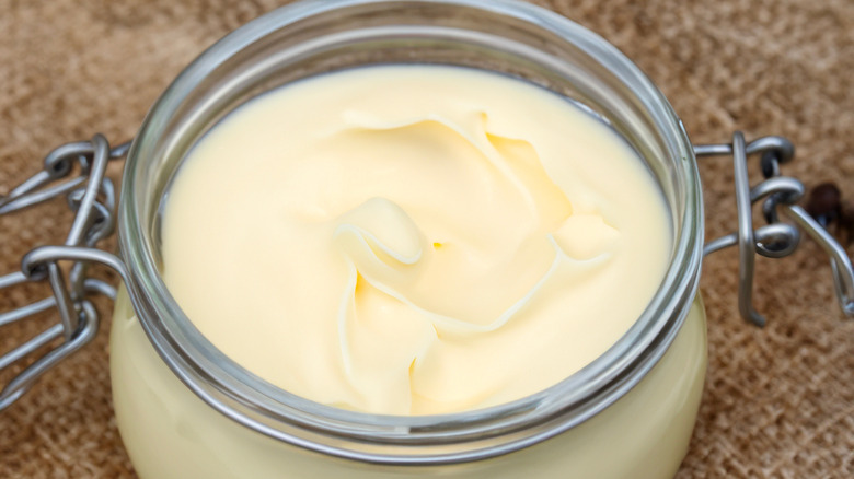Beef tallow in a jar