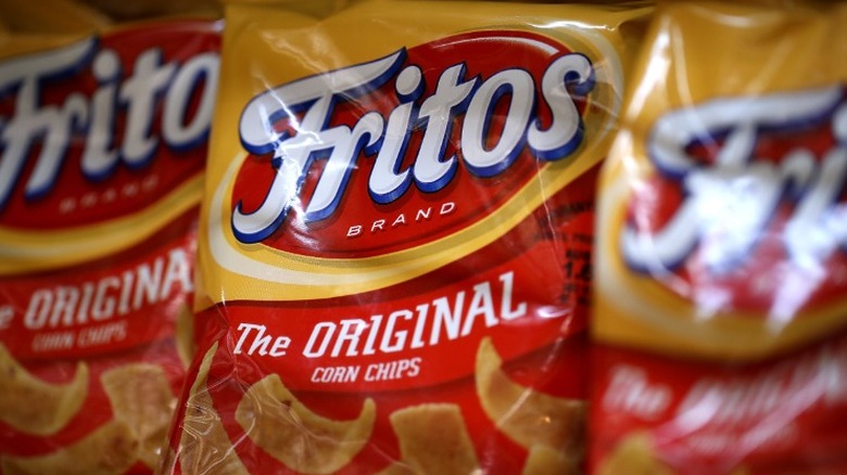 red and yellow Fritos chip bags