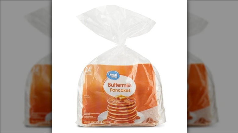 bag of Great Value Buttermilk Pancakes