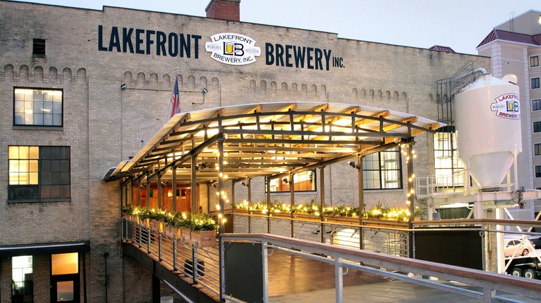Exterior of Lakefront Brewery in Milwaukee, Wisconsin
