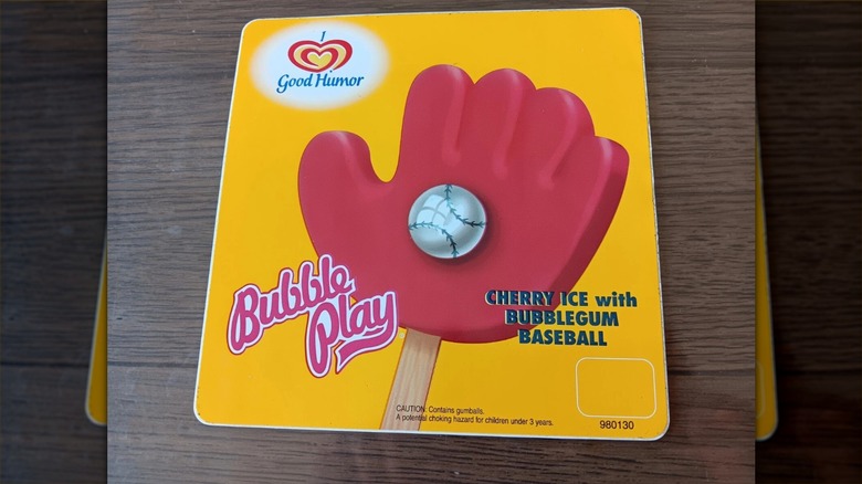 Ad for Good Humor Bubble Play ice cream bar, mirrored