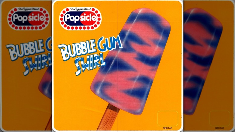 Sticker for Bubblegum Swirl ice cream bar, mirrored