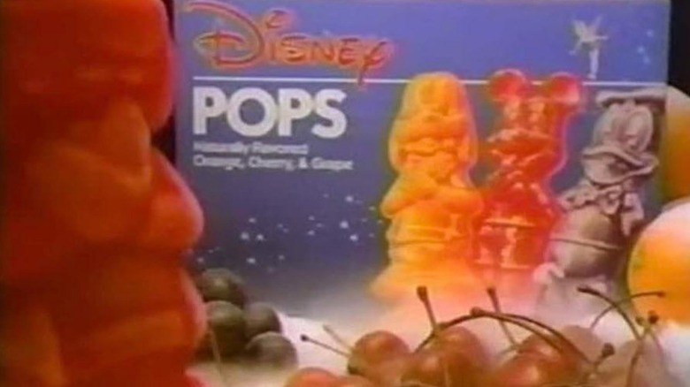 Vintage ad for Disney ice pops from the 1990s