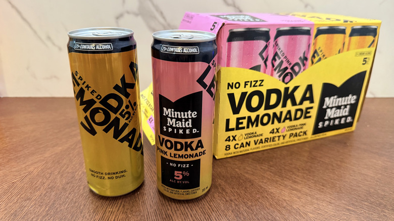 Minute Maid Spiked on a table