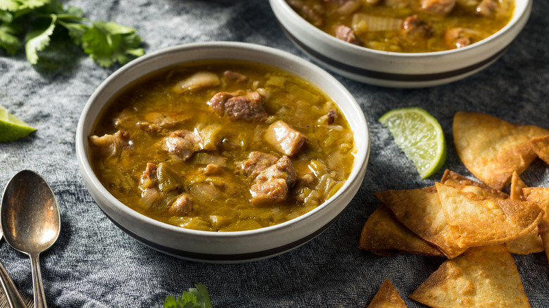 green chili chicken soup