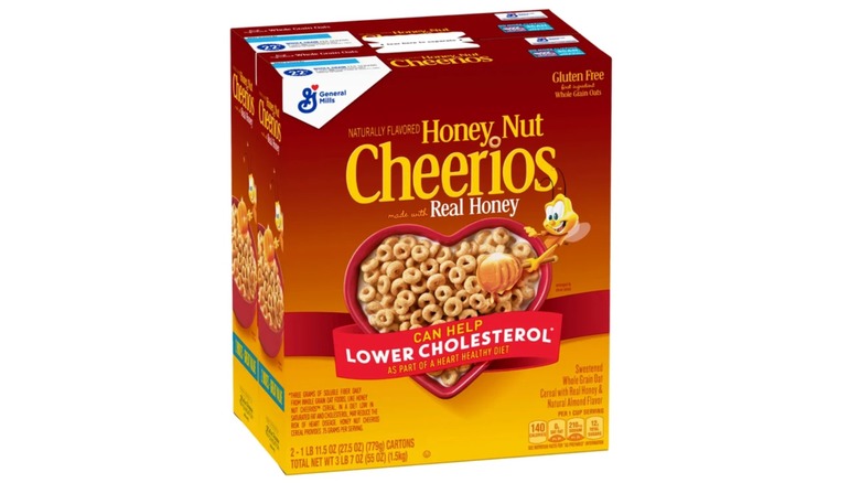 Two-pack of large boxes of Honey Nut Cheerios