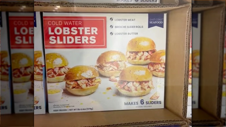 East Coast Seafood Cold Water Lobster Sliders on Costco shelf