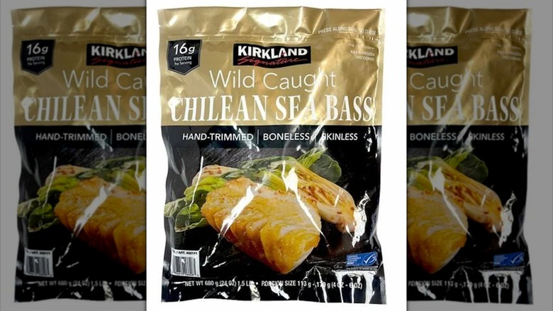 Kirkland Wild Caught Chilean Sea Bass package