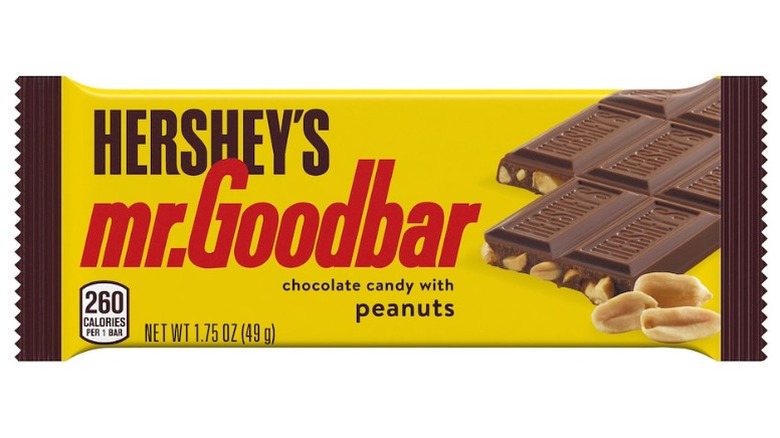 Hershey's  Mr. Goodbar on a white background.