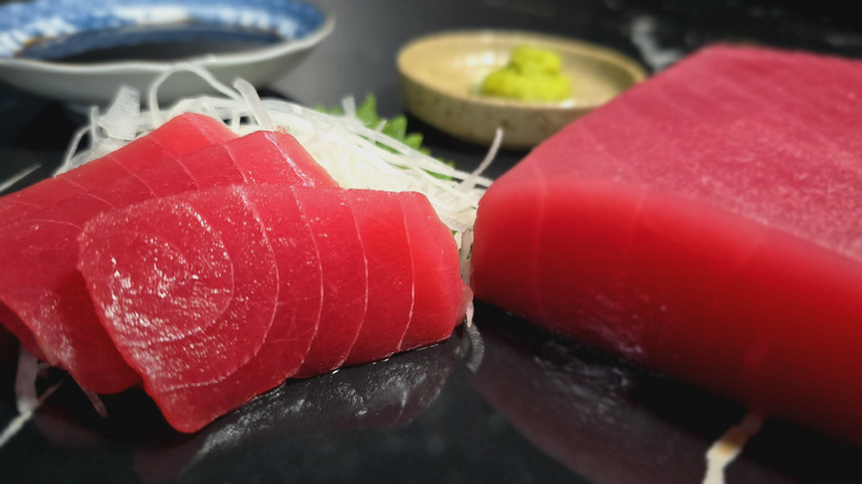Yellowfin tuna sashimi