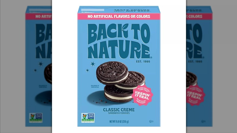 Product photo of box of Back to Nature Classic Creme Sandwich Cookies