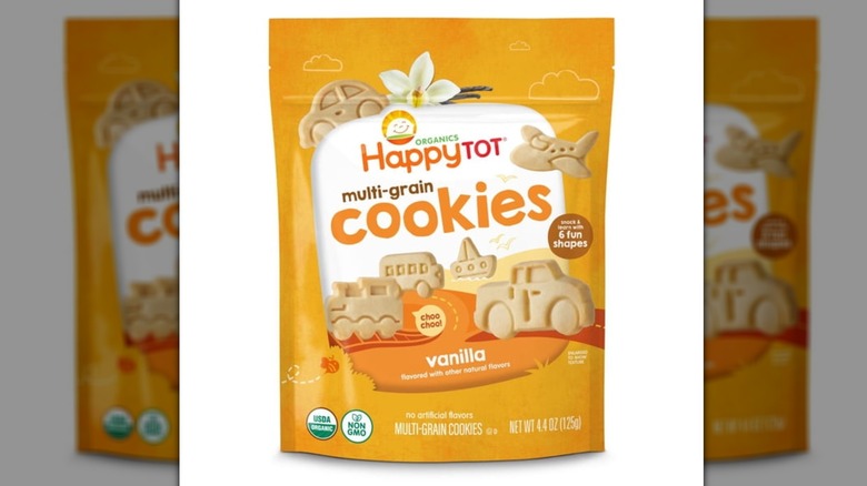 Product photo of package of Happy Tot Organic Multi-Grain Cookies