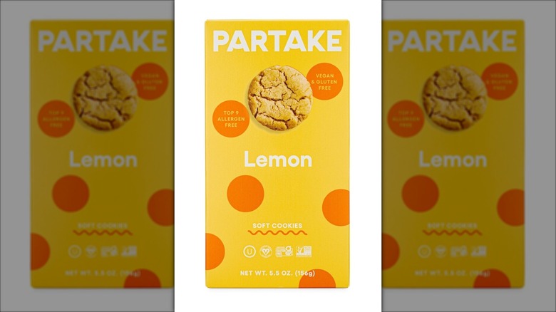 Product photo of box of Partake Soft Baked Lemon Cookies