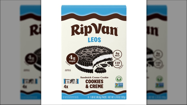 Product photo of Rip Van Leos Cookies and Cream Sandwich Cookies