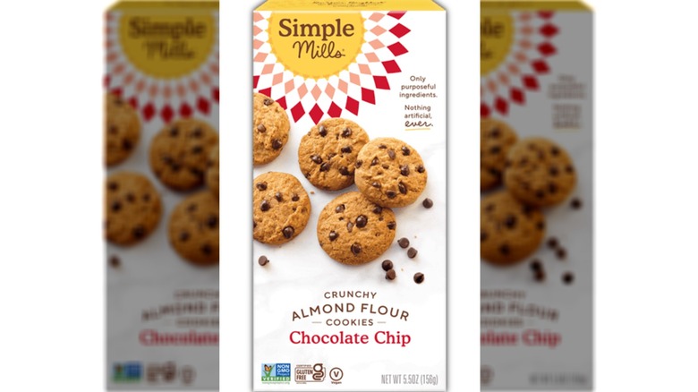 Product photo of box of Simple Mills Chocolate Chip Crunchy Cookies