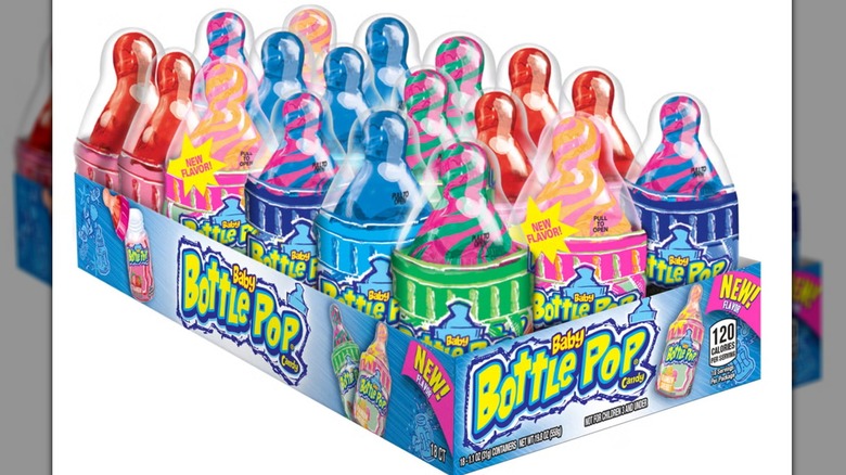 Topps Baby Bottle Pop Candy Variety Pack on white background