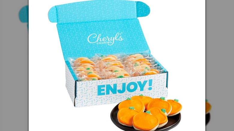 Cheryl's Halloween Cookie Gift Box on white background