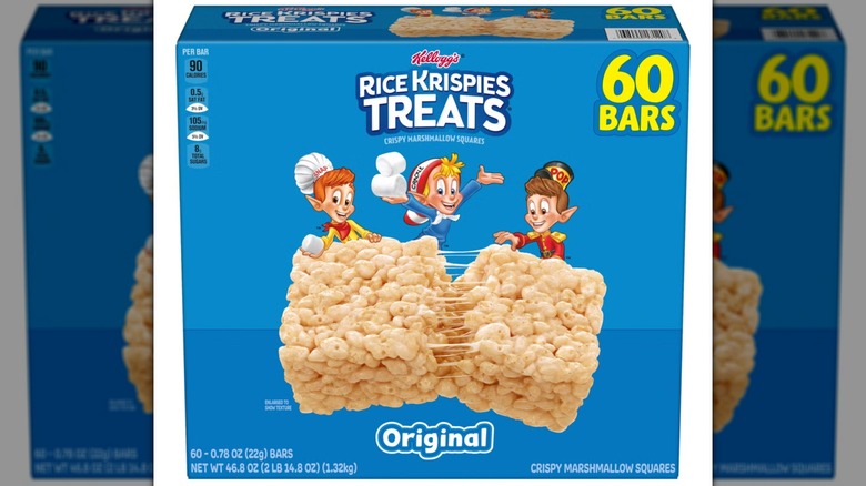 Kellogg's Rice Krispies Treats in box on white background
