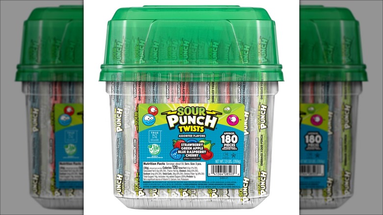 Sour Punch Twists Variety Pack on white background