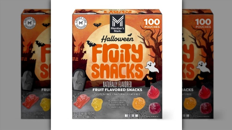Member's Mark Halloween Snacks Variety Pack on a white background.