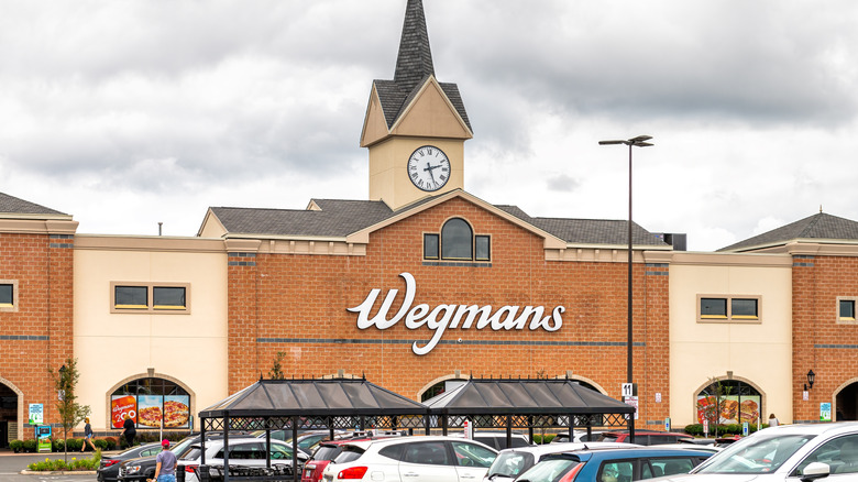 Wegmans store exterior and parking lot