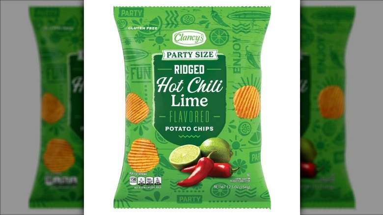 bag of Clancy's Hot Chili Lime potato chips