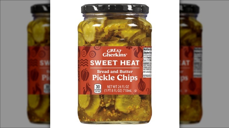 jar of Great Gherkins Sweet Heat Bread and Butter Pickle Chips