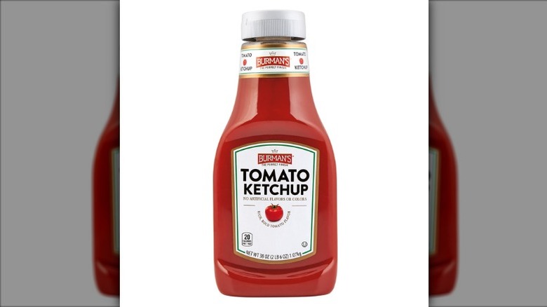 bottle of Burman's Tomato Ketchup