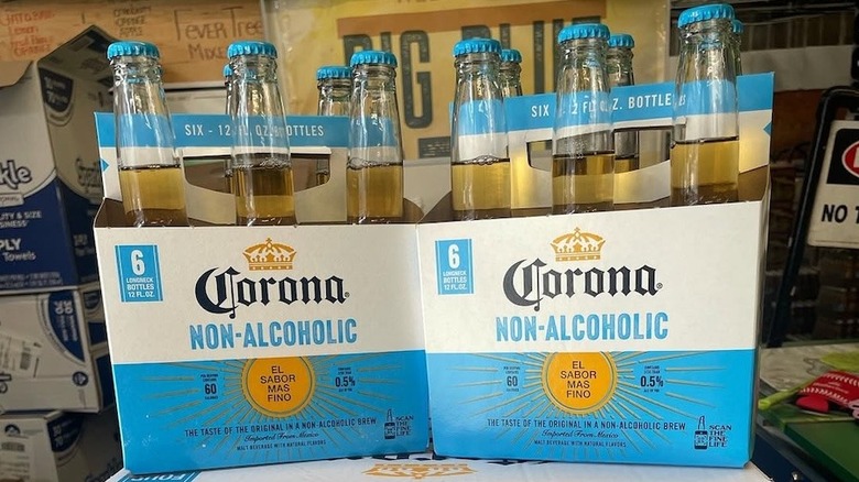 Six packs of Corona Non-Alcoholic