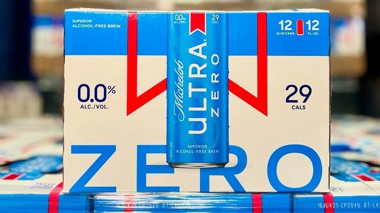 Some boxes of Michelob Ultra Zero