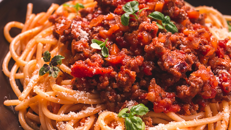 Spaghetti with meat sauce