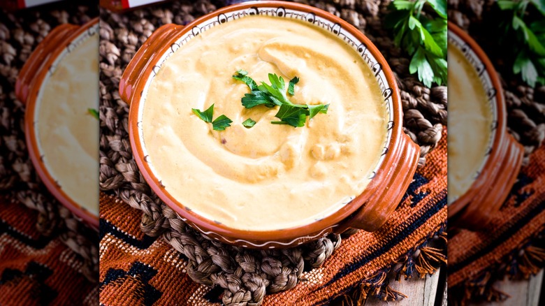 Cheese spicy dinner dip