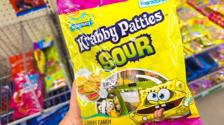 Bag of Krabby Patties gummies