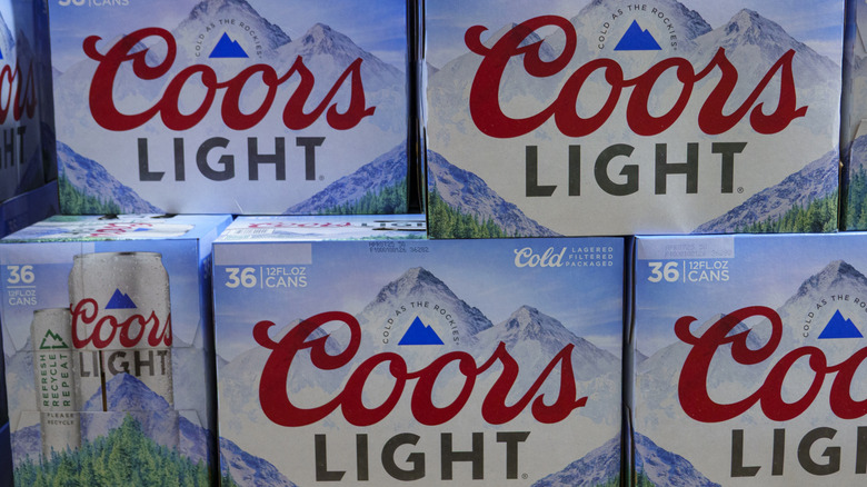 Crates of Coors Light
