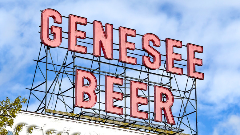 Exterior sign of Genesee Beer factory
