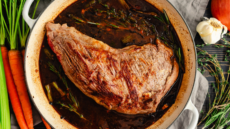 tri-tip in a pot