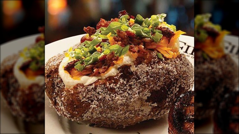 Firebirds Wood Fired Grill loaded baked potato