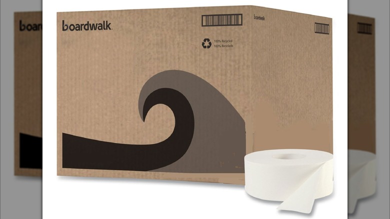 Boardwalk Jumbo Roll 2-Ply Toilet Paper 12 rolls, 1000 ft./roll