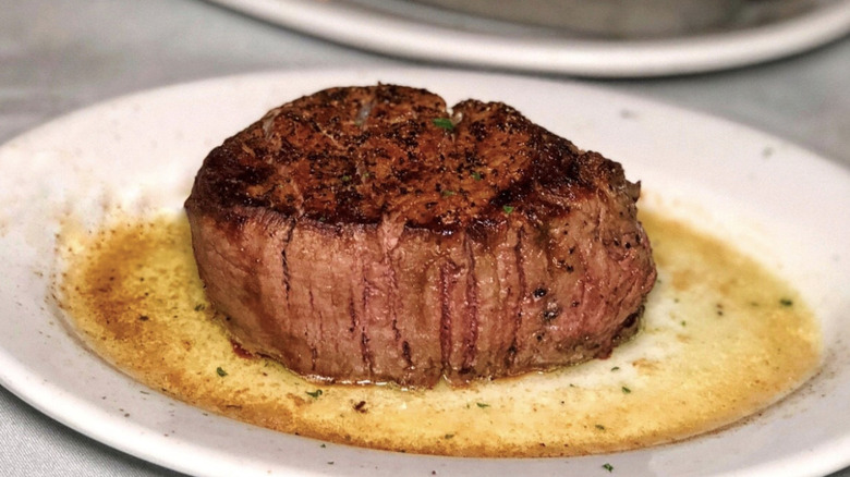 Sizzling steak at Ruth's Chris Steak House