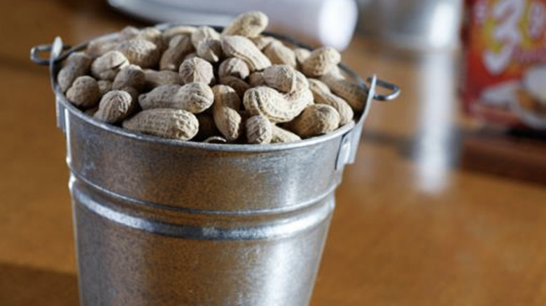 Peanut bucket at Texas Roadhouse