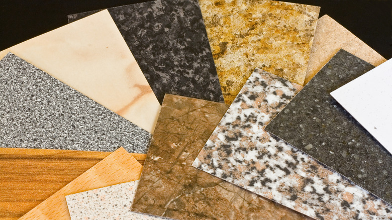 Kitchen laminate countertop samples