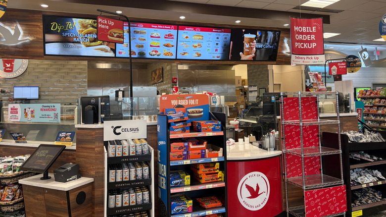 Ordering counter inside a Wawa convenience store