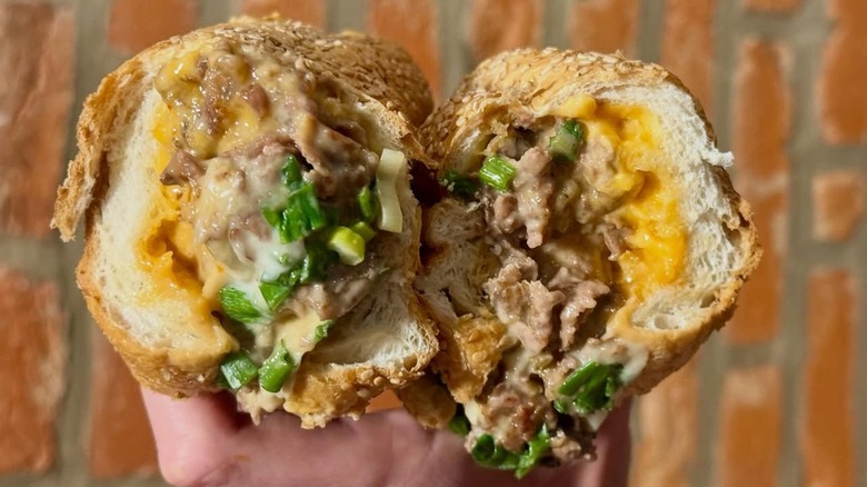 a Korean Bulgogi Cheesesteak from Korea Taqueria