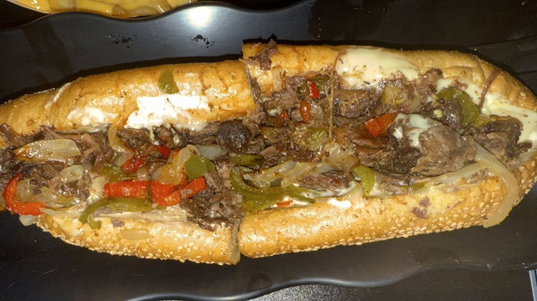 An oxtail cheesesteak from Taste Cheesesteak bar