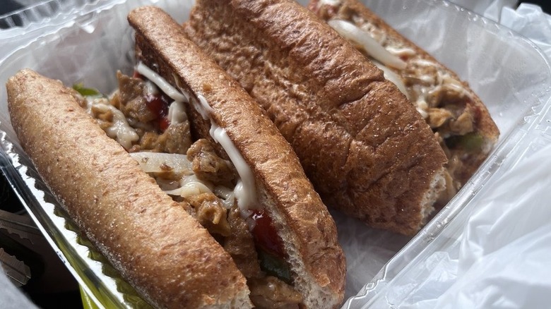 spicy vegan "cheesesteak" from Hibiscus