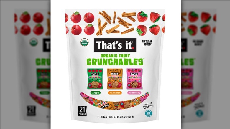 That's it Organic Fruit Crunchables Variety Pack on a white background.